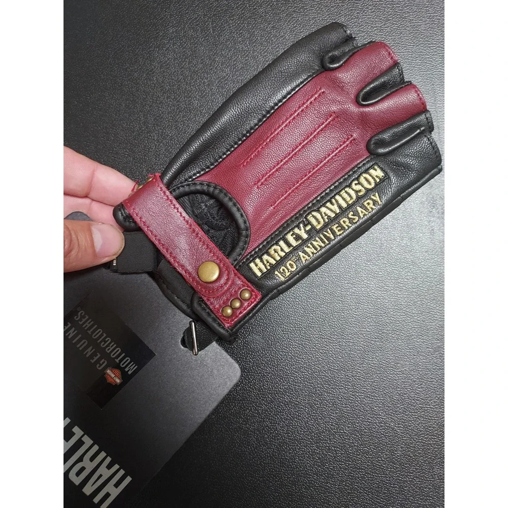NEW Harley Davidson Motorcycle Gloves Womens Small 120th Anniversary Leather NWT